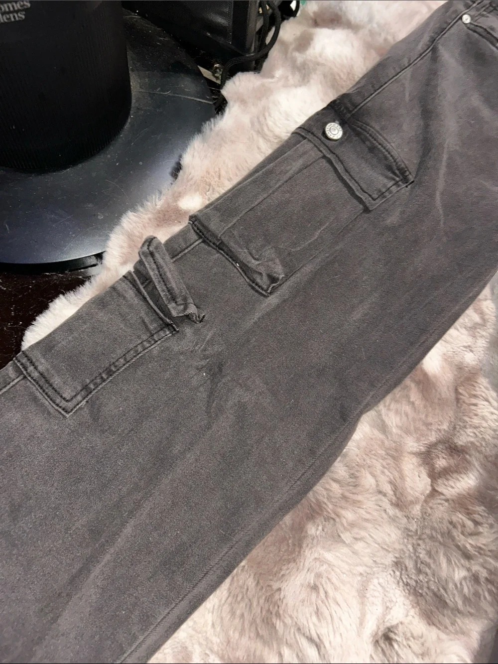 V.I.P Black Cargo Women’s Jeans with Utility Pockets